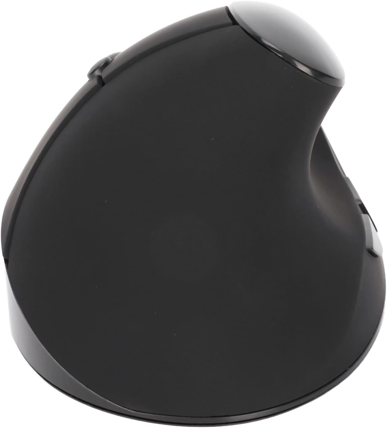 Left-Handed Mouse, 2.4G Wireless Vertical Ergonomic Mouse, 800/1200/1600 DPI Adjustable, Rechargeable Optical Mouse with USB Receiver, for Laptop Computer PC Desktop (Black)