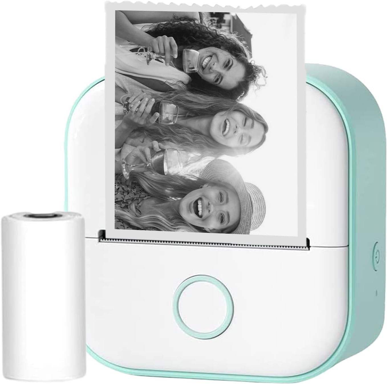 Inkless Printer | Inkless Thermal Sticker Printer | Portable Wireless Printer | Pocket Printer Sticker Maker Machine | Study Supplies for Journal, Photos, Notes, Kids Gift