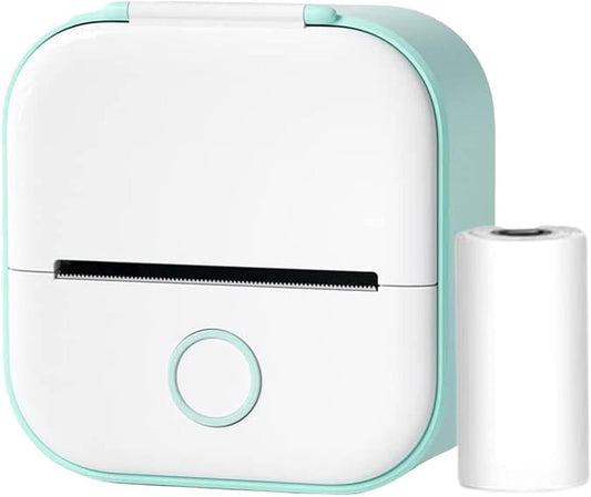 Inkless Printer | Inkless Thermal Sticker Printer | Portable Wireless Printer | Pocket Printer Sticker Maker Machine | Study Supplies for Journal, Photos, Notes, Kids Gift