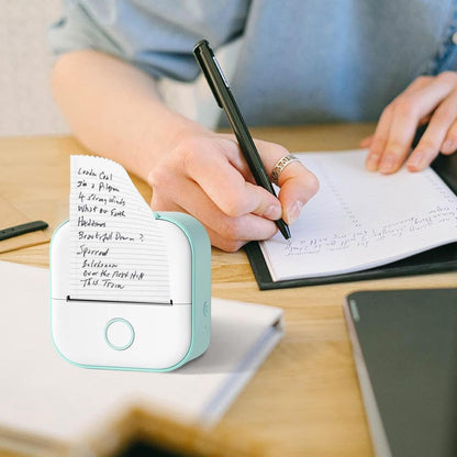 Inkless Printer | Inkless Thermal Sticker Printer | Portable Wireless Printer | Pocket Printer Sticker Maker Machine | Study Supplies for Journal, Photos, Notes, Kids Gift