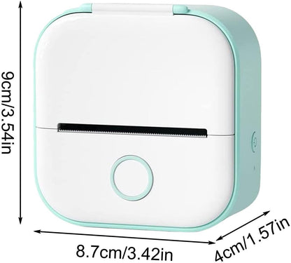 Inkless Printer | Inkless Thermal Sticker Printer | Portable Wireless Printer | Pocket Printer Sticker Maker Machine | Study Supplies for Journal, Photos, Notes, Kids Gift